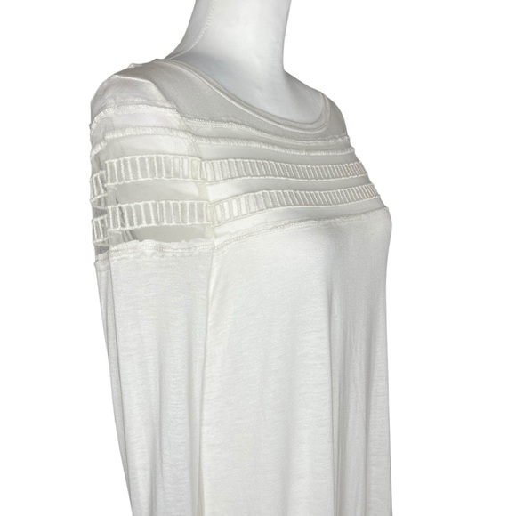 Free People White Long Sleeve Blouse Size XS - Picture 3 of 7
